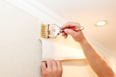 Pose de papier peint à Lansac — revêtements muraux et toiles de verre